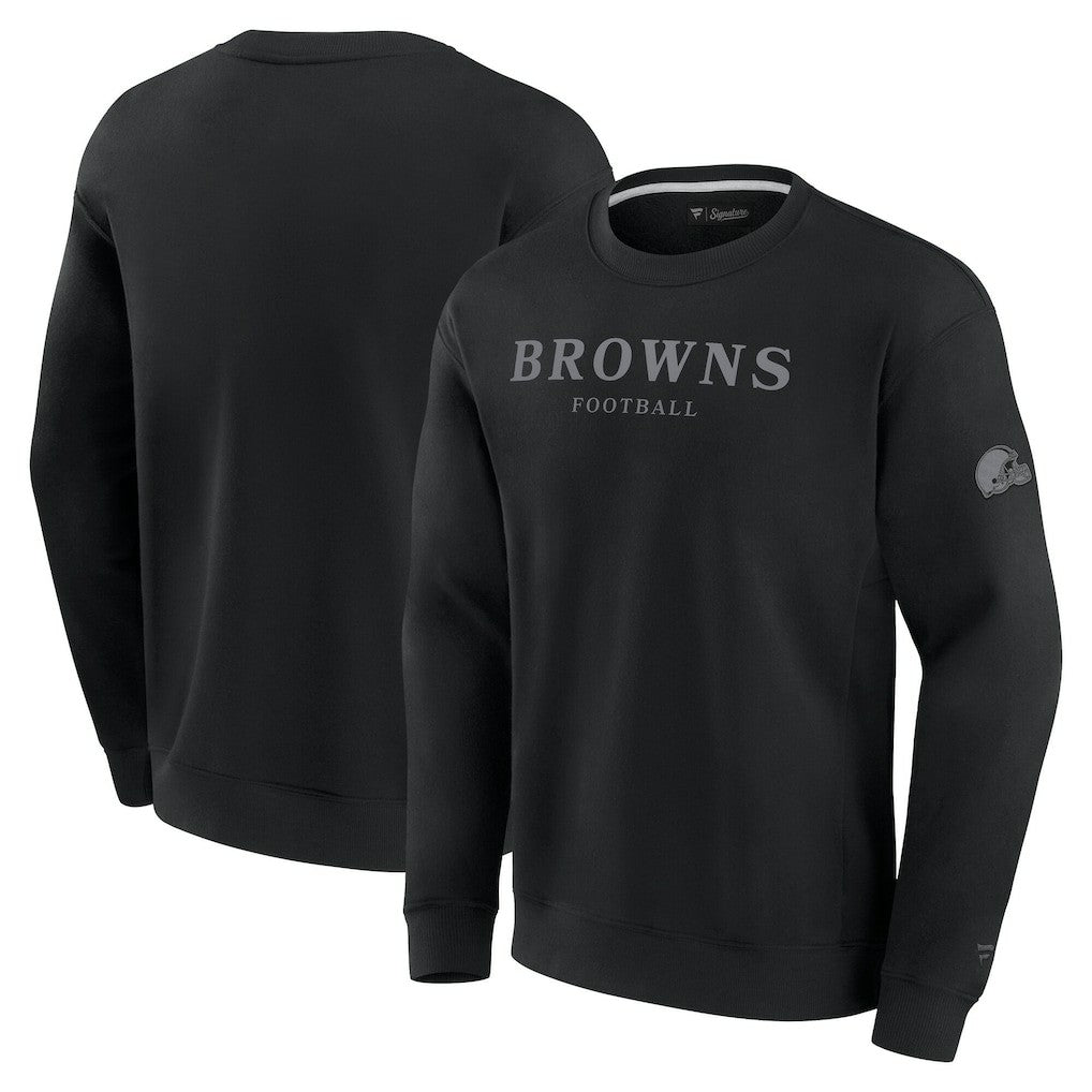 Cleveland Browns Unisex Elements Unlimited Fleece Pullover Sweatshirt - Black for sale