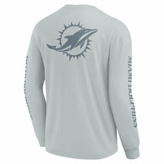 Miami Dolphins Unisex Elements Strive Long Sleeve T-Shirt - Gray cheap