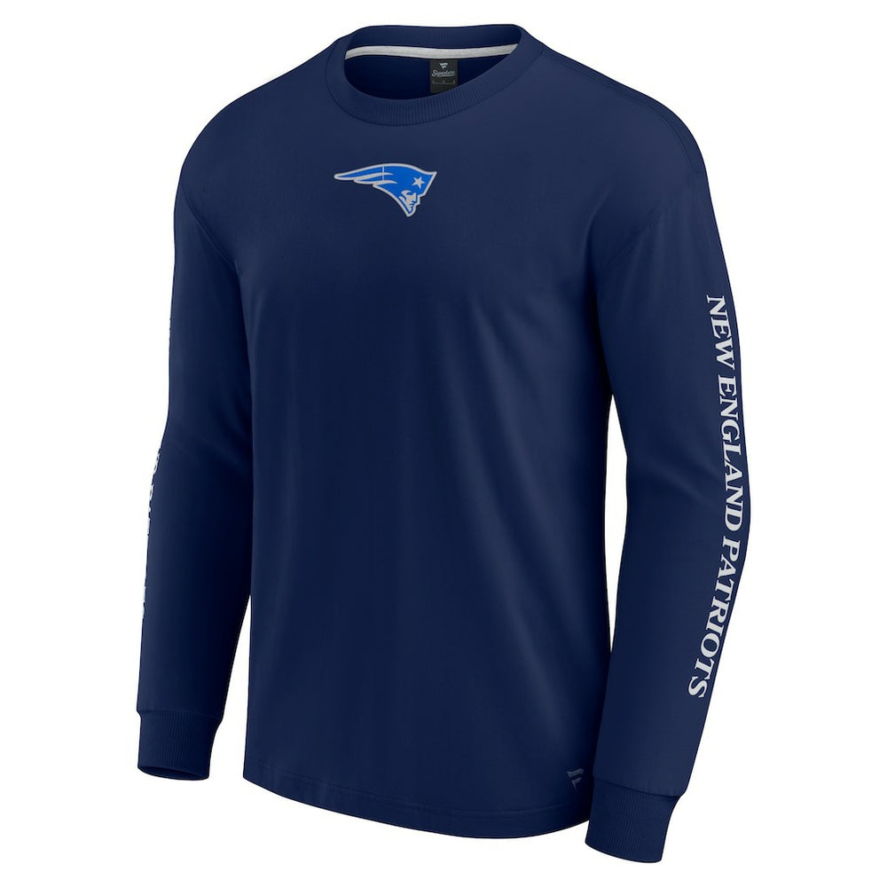 New England Patriots Unisex Elements Strive Long Sleeve T-Shirt - Navy discount