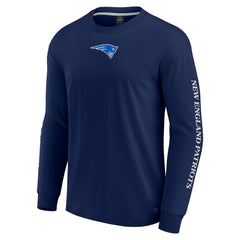 New England Patriots Unisex Elements Strive Long Sleeve T-Shirt - Navy discount
