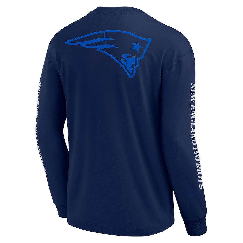 New England Patriots Unisex Elements Strive Long Sleeve T-Shirt - Navy discount
