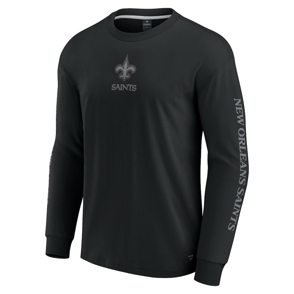 New Orleans Saints Unisex Elements Strive Long Sleeve T-Shirt - Black online