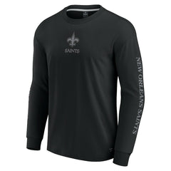 New Orleans Saints Unisex Elements Strive Long Sleeve T-Shirt - Black online