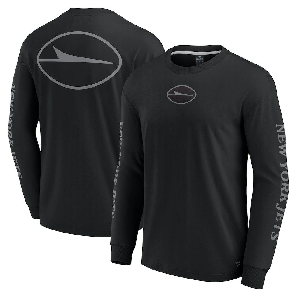 New York Jets Unisex Elements Strive Long Sleeve T-Shirt - Black on sale