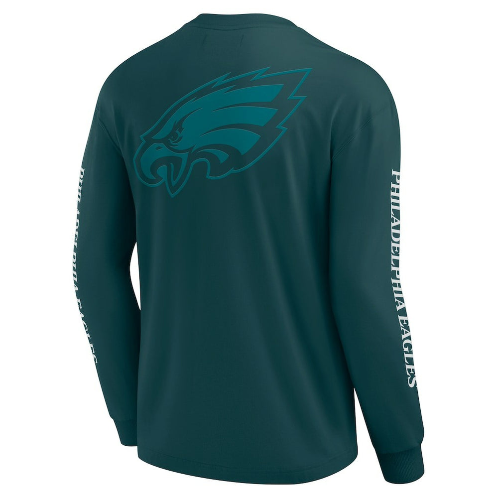 Philadelphia Eagles Unisex Elements Strive Long Sleeve T-Shirt - Midnight Green for sale