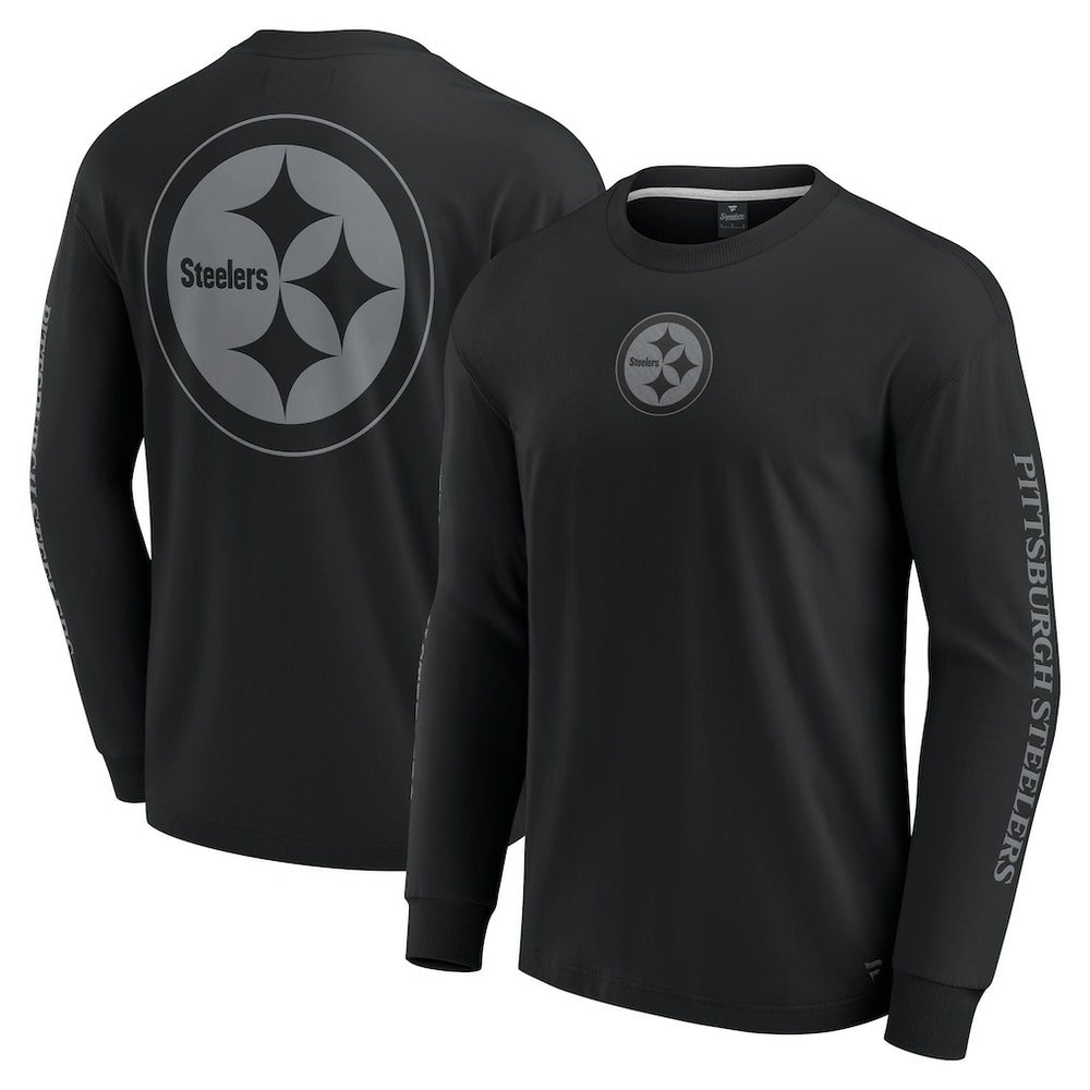 Pittsburgh Steelers Unisex Elements Strive Long Sleeve T-Shirt - Black sale