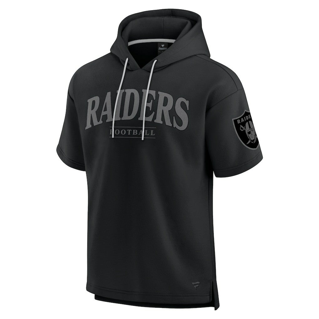 Las Vegas Raiders Unisex Elements Ready Short Sleeve Pullover Hoodie - Black sale