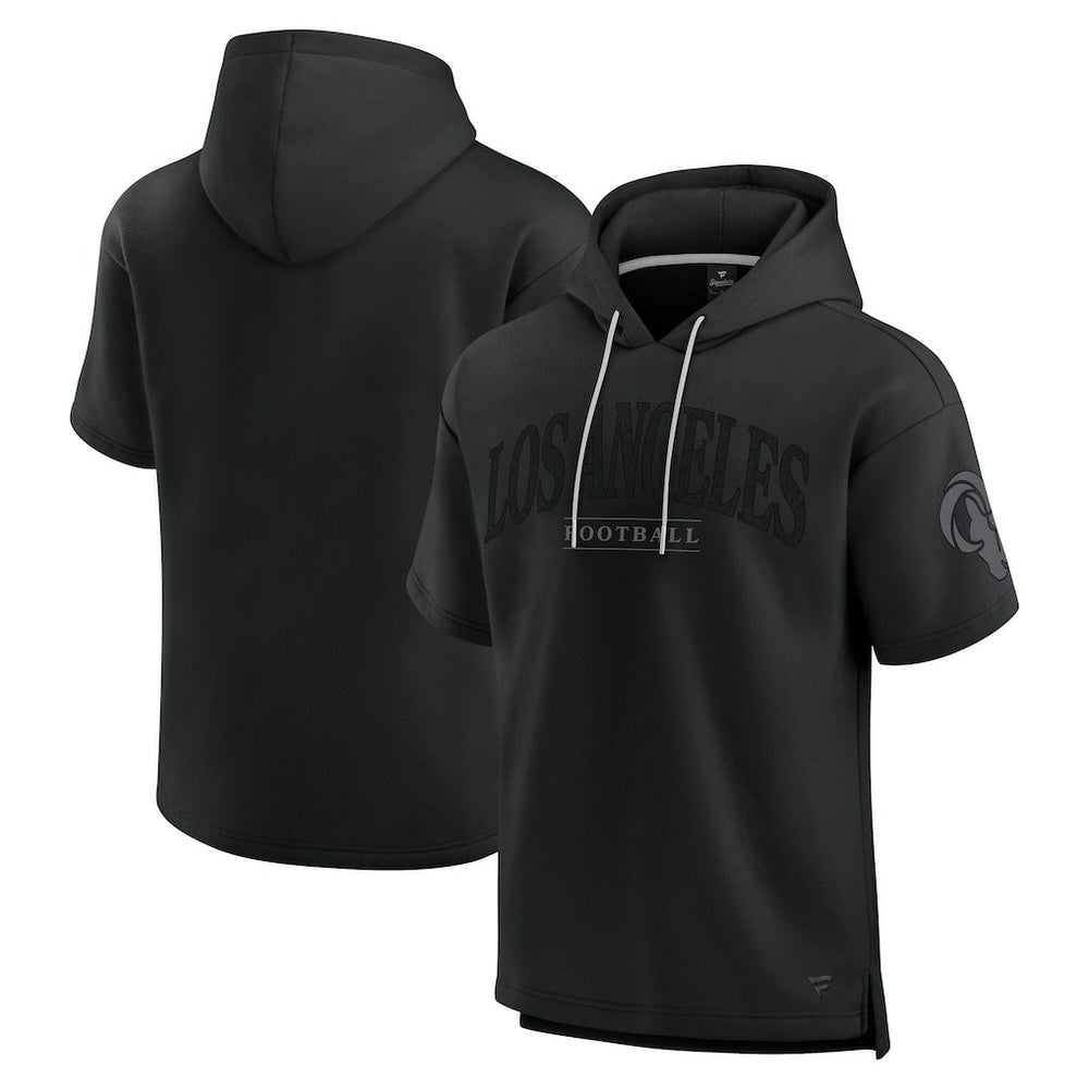Los Angeles Rams Unisex Elements Ready Short Sleeve Pullover Hoodie - Black sale