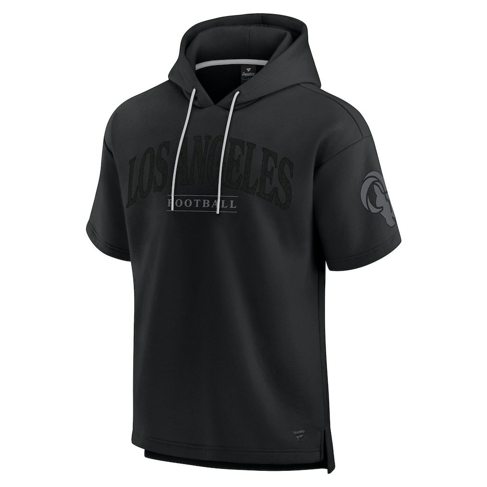 Los Angeles Rams Unisex Elements Ready Short Sleeve Pullover Hoodie - Black sale