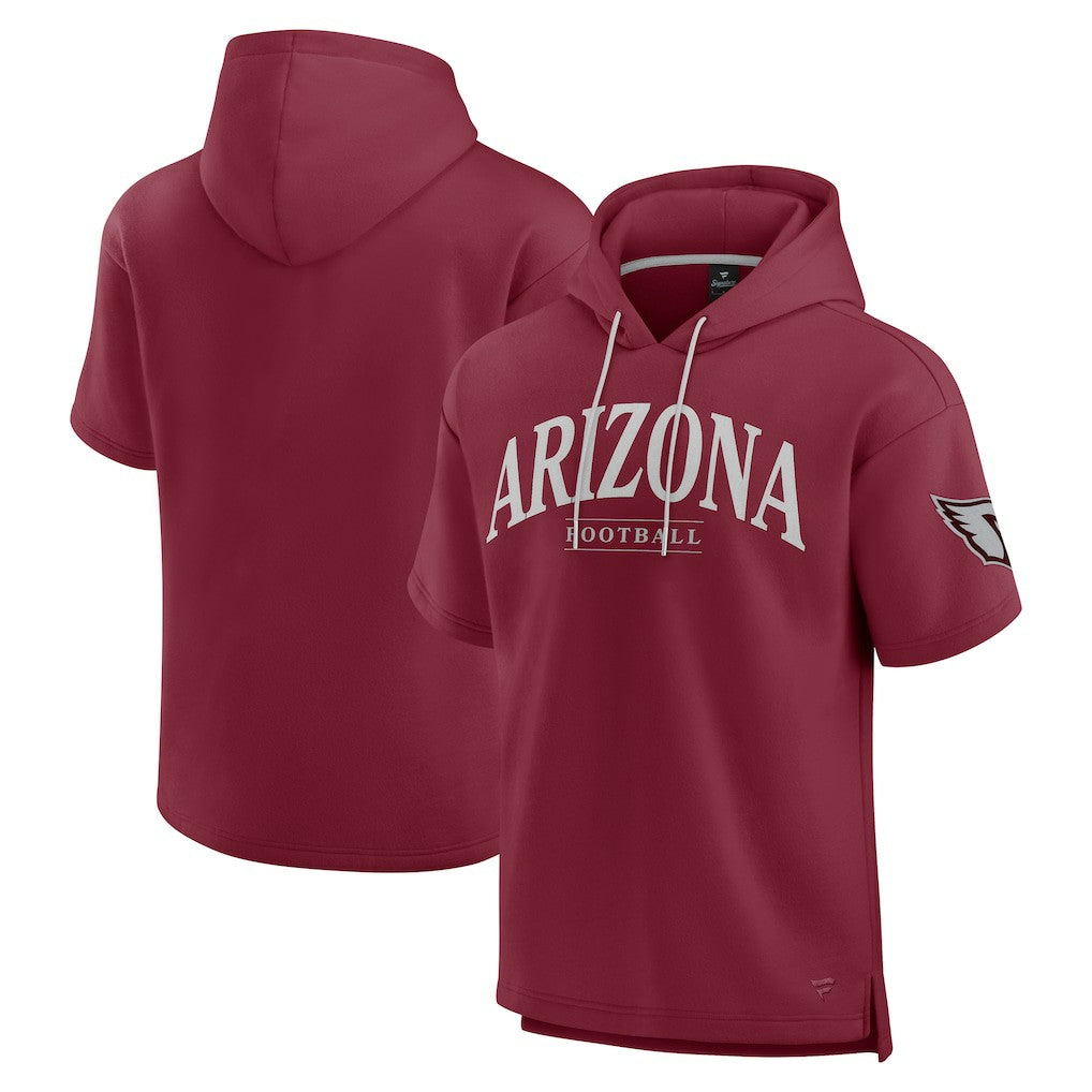 Arizona Cardinals Unisex Elements Ready Short Sleeve Pullover Hoodie - Cardinal sale