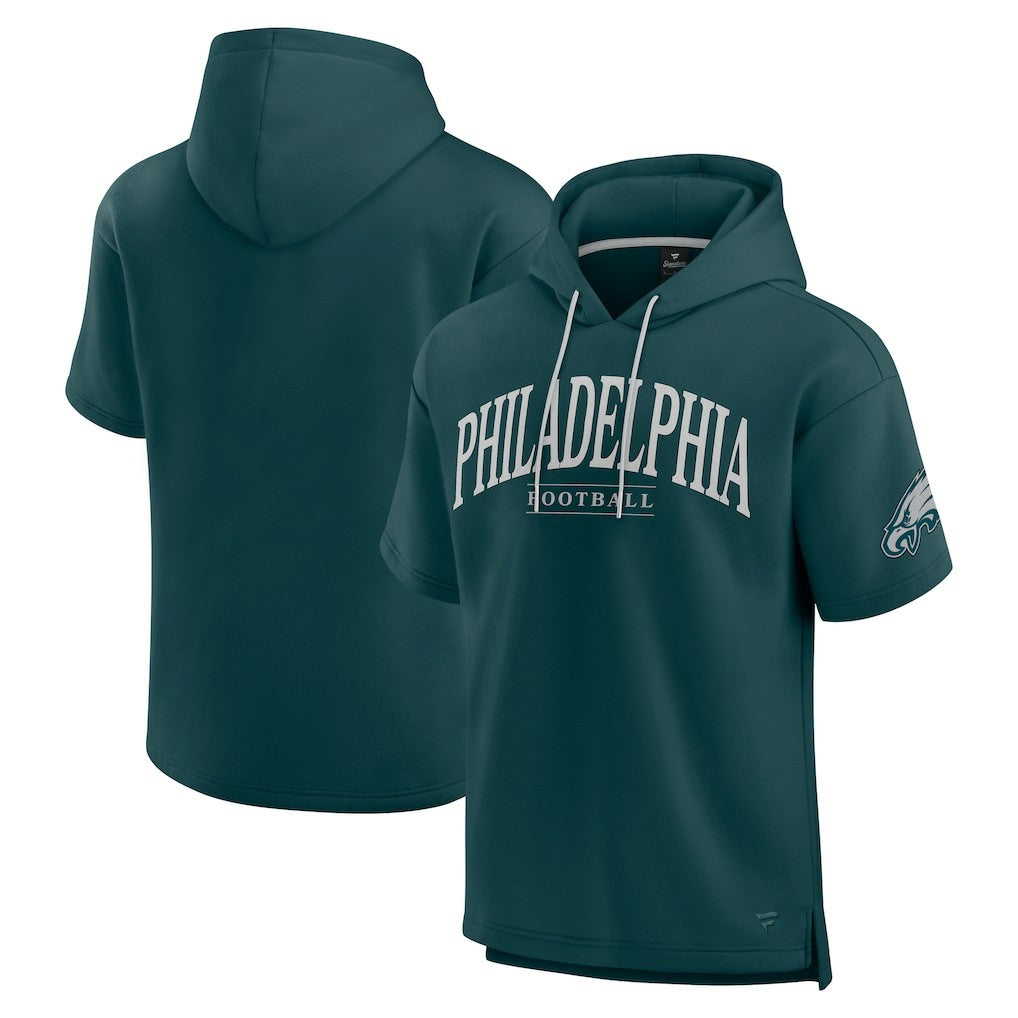 Philadelphia Eagles Unisex Elements Ready Short Sleeve Pullover Hoodie - Green sale