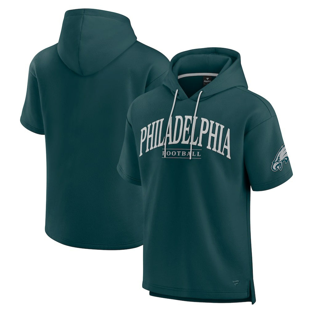 Philadelphia Eagles Unisex Elements Ready Short Sleeve Pullover Hoodie - Green sale