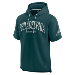 Philadelphia Eagles Unisex Elements Ready Short Sleeve Pullover Hoodie - Green sale