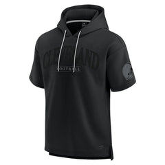 Cleveland Browns Unisex Elements Ready Short Sleeve Pullover Hoodie - Black for sale