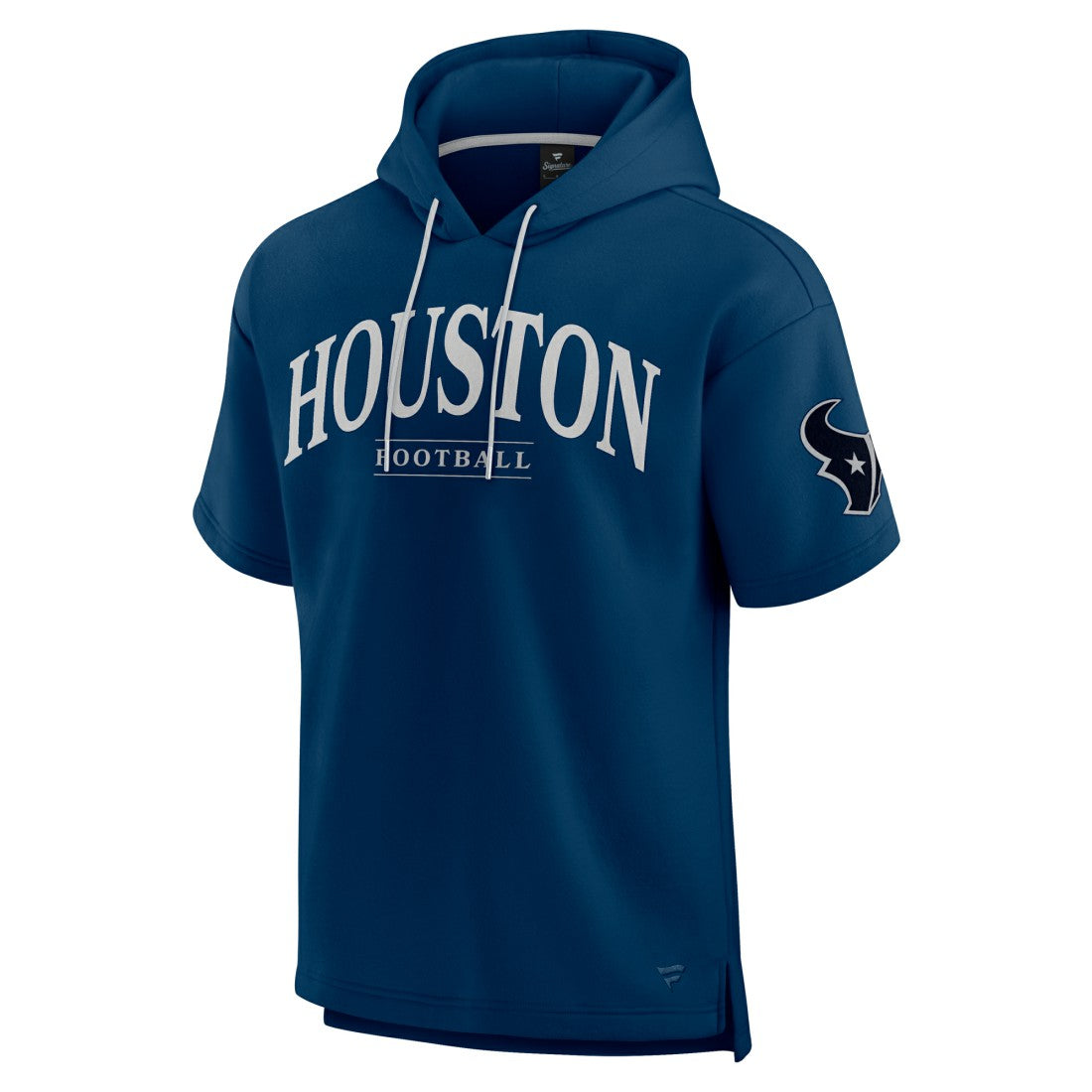 Houston Texans Unisex Elements Ready Short Sleeve Pullover Hoodie - Navy for sale