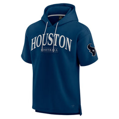 Houston Texans Unisex Elements Ready Short Sleeve Pullover Hoodie - Navy for sale