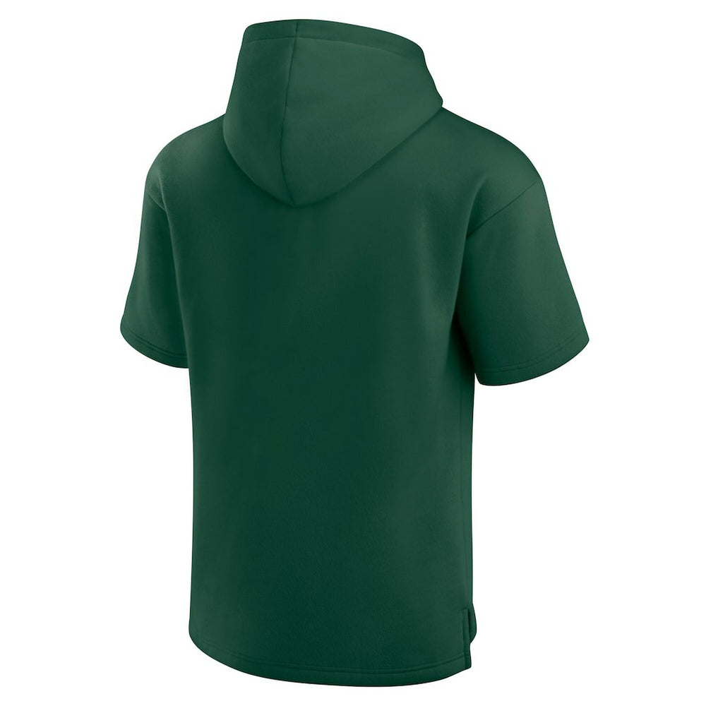 Green Bay Packers Unisex Elements Ready Short Sleeve Pullover Hoodie - Green for sale