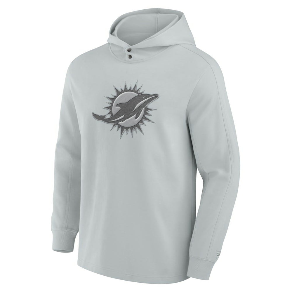 Miami Dolphins Elements Blaze Tri-Blend Long Sleeve Hoodie T-Shirt - Gray for sale