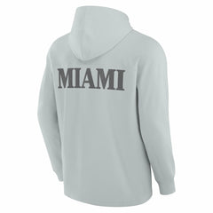 Miami Dolphins Elements Blaze Tri-Blend Long Sleeve Hoodie T-Shirt - Gray for sale