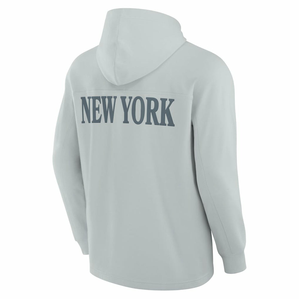 New York Jets Elements Blaze Tri-Blend Long Sleeve Hoodie T-Shirt - Gray discount