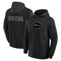 New York Jets Elements Blaze Tri-Blend Long Sleeve Hoodie T-Shirt - Black on sale