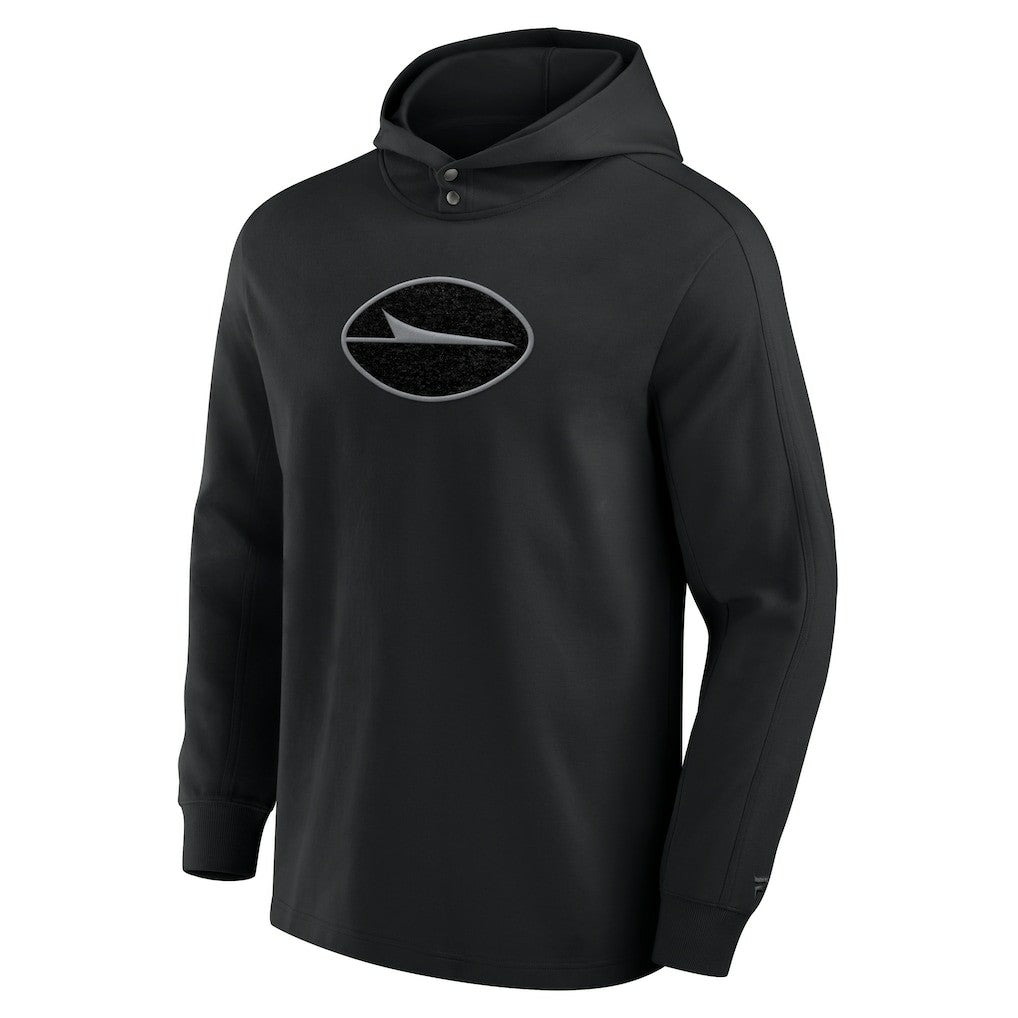 New York Jets Elements Blaze Tri-Blend Long Sleeve Hoodie T-Shirt - Black on sale