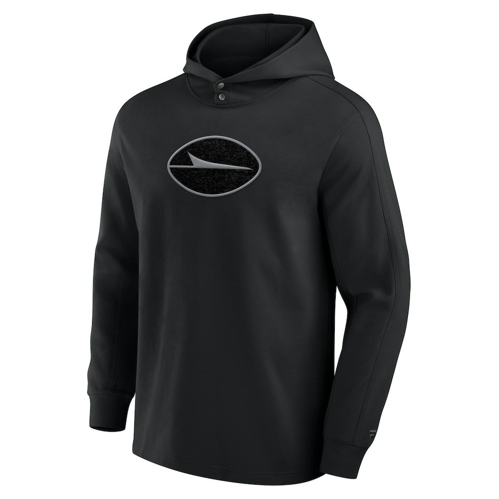 New York Jets Elements Blaze Tri-Blend Long Sleeve Hoodie T-Shirt - Black on sale