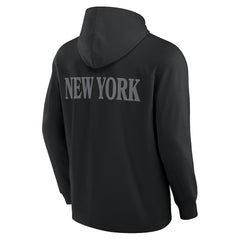 New York Jets Elements Blaze Tri-Blend Long Sleeve Hoodie T-Shirt - Black on sale
