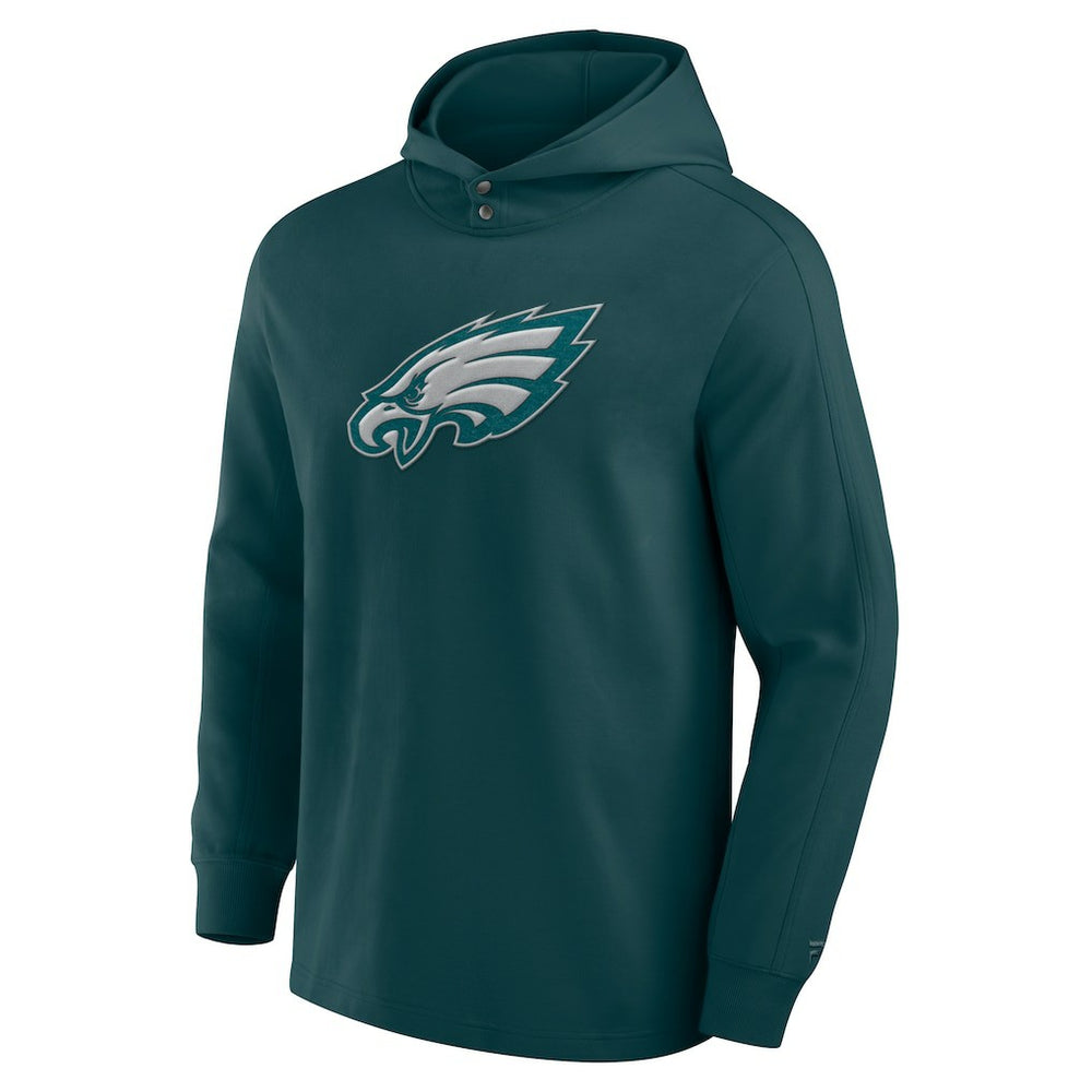 Philadelphia Eagles Elements Blaze Tri-Blend Long Sleeve Hoodie T-Shirt - Midnight Green outlet