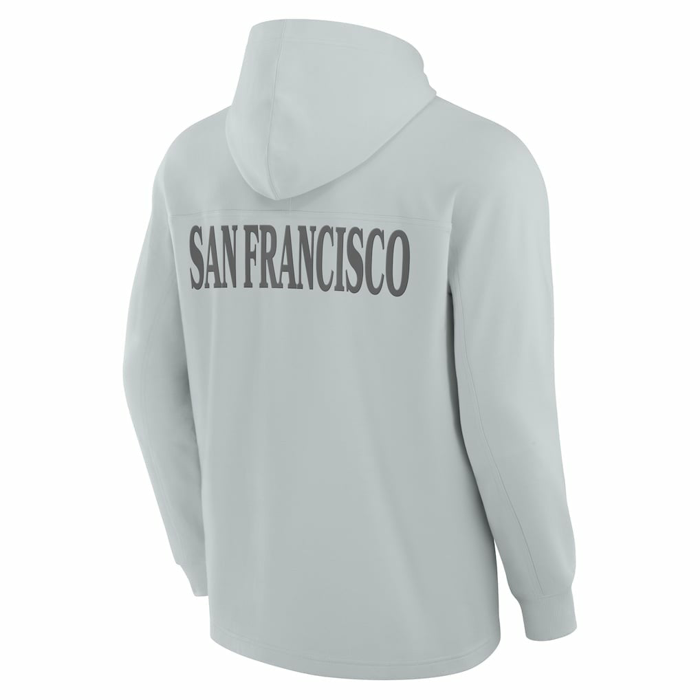 San Francisco 49ers Elements Blaze Tri-Blend Long Sleeve Hoodie T-Shirt - Gray outlet