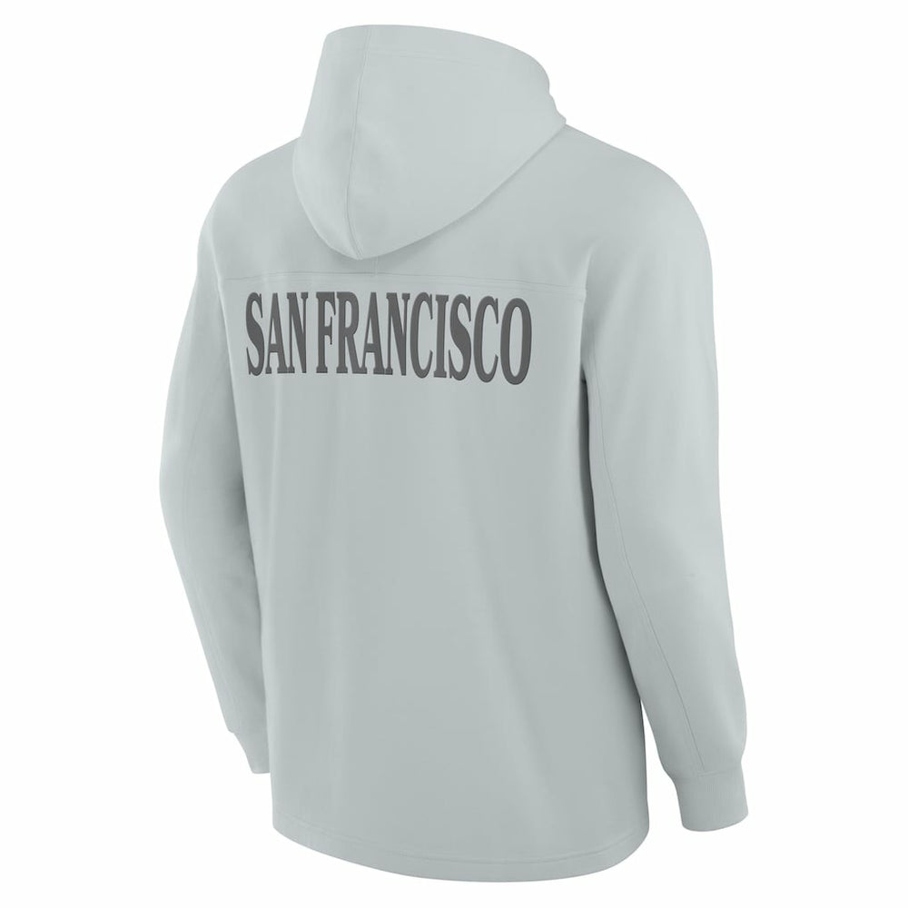 San Francisco 49ers Elements Blaze Tri-Blend Long Sleeve Hoodie T-Shirt - Gray outlet