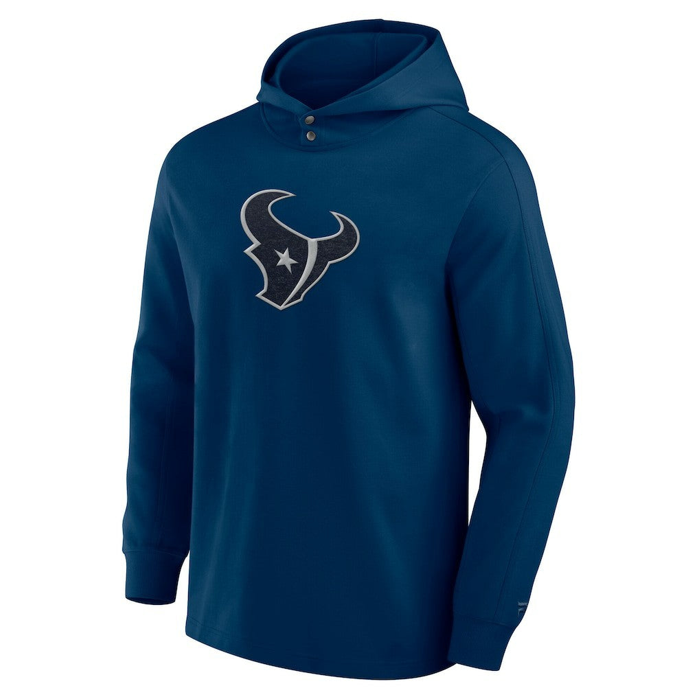 Houston Texans Elements Blaze Tri-Blend Long Sleeve Hoodie T-Shirt - Navy online