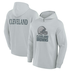 Cleveland Browns Elements Blaze Tri-Blend Long Sleeve Hoodie T-Shirt - Gray outlet