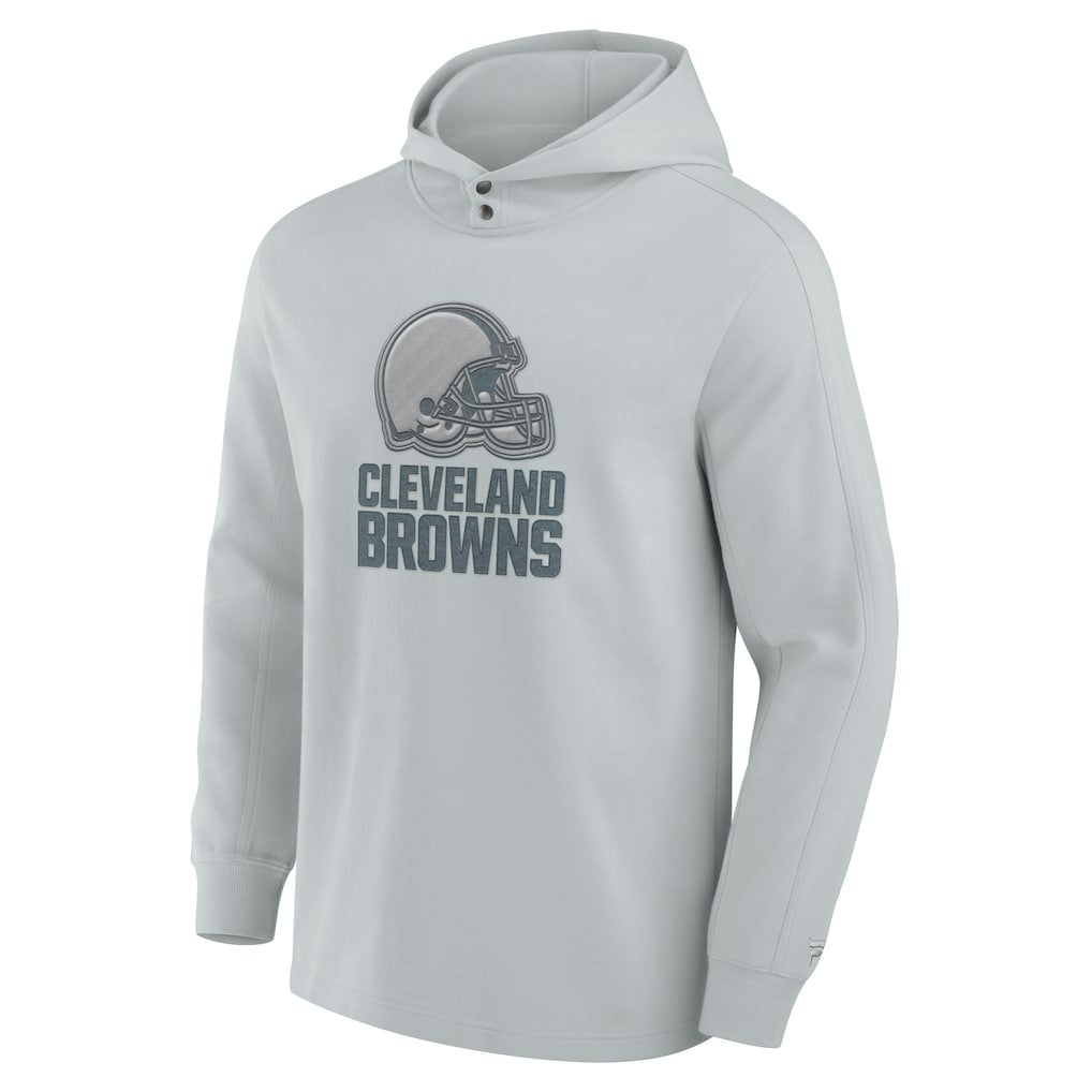 Cleveland Browns Elements Blaze Tri-Blend Long Sleeve Hoodie T-Shirt - Gray outlet