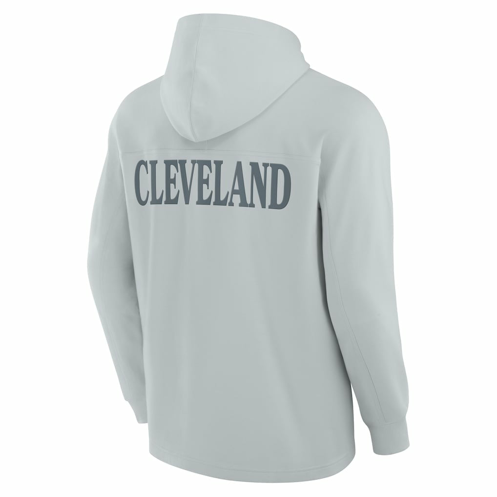 Cleveland Browns Elements Blaze Tri-Blend Long Sleeve Hoodie T-Shirt - Gray outlet