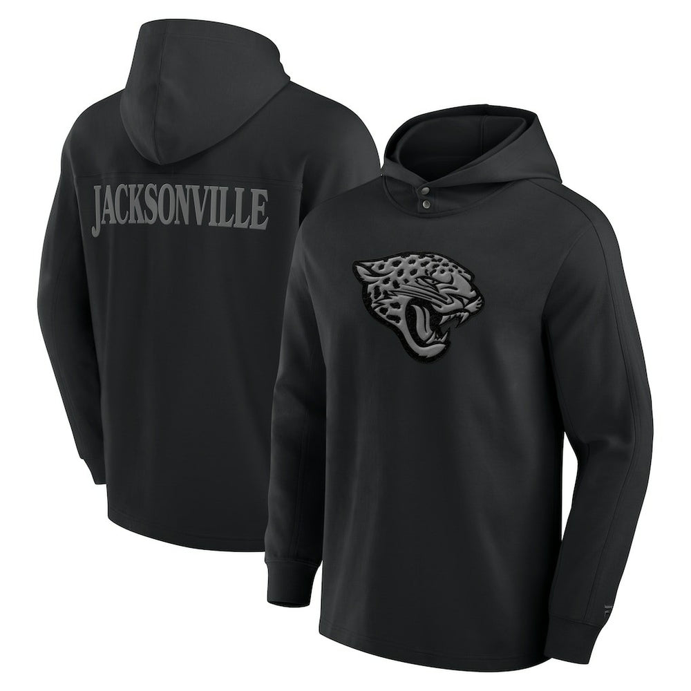 Jacksonville Jaguars Elements Blaze Tri-Blend Long Sleeve Hoodie T-Shirt - Black for sale