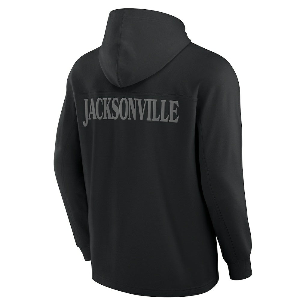 Jacksonville Jaguars Elements Blaze Tri-Blend Long Sleeve Hoodie T-Shirt - Black for sale