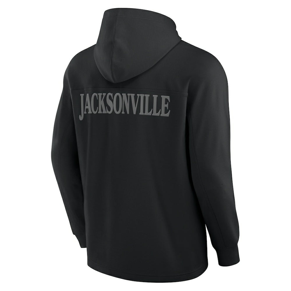 Jacksonville Jaguars Elements Blaze Tri-Blend Long Sleeve Hoodie T-Shirt - Black for sale