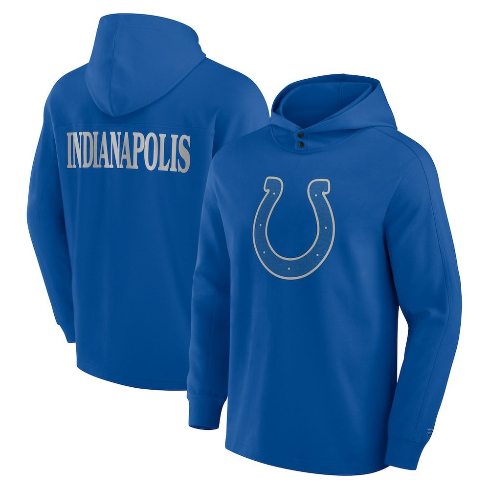 Indianapolis Colts Elements Blaze Tri-Blend Long Sleeve Hoodie T-Shirt - Royal on sale