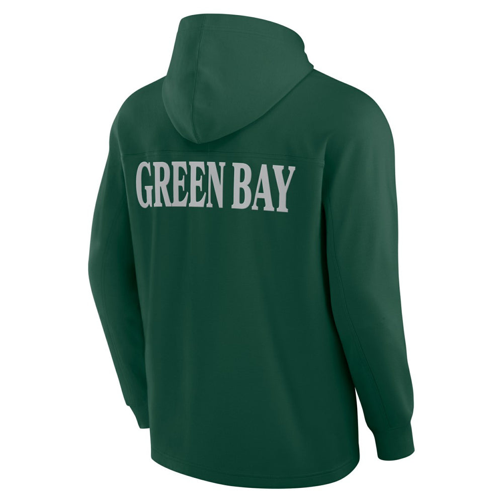 Green Bay Packers Elements Blaze Tri-Blend Long Sleeve Hoodie T-Shirt - Green online