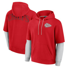 Kansas City Chiefs Unisex Sleek Elements Pullover Hoodie - Red cheap