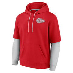 Kansas City Chiefs Unisex Sleek Elements Pullover Hoodie - Red cheap