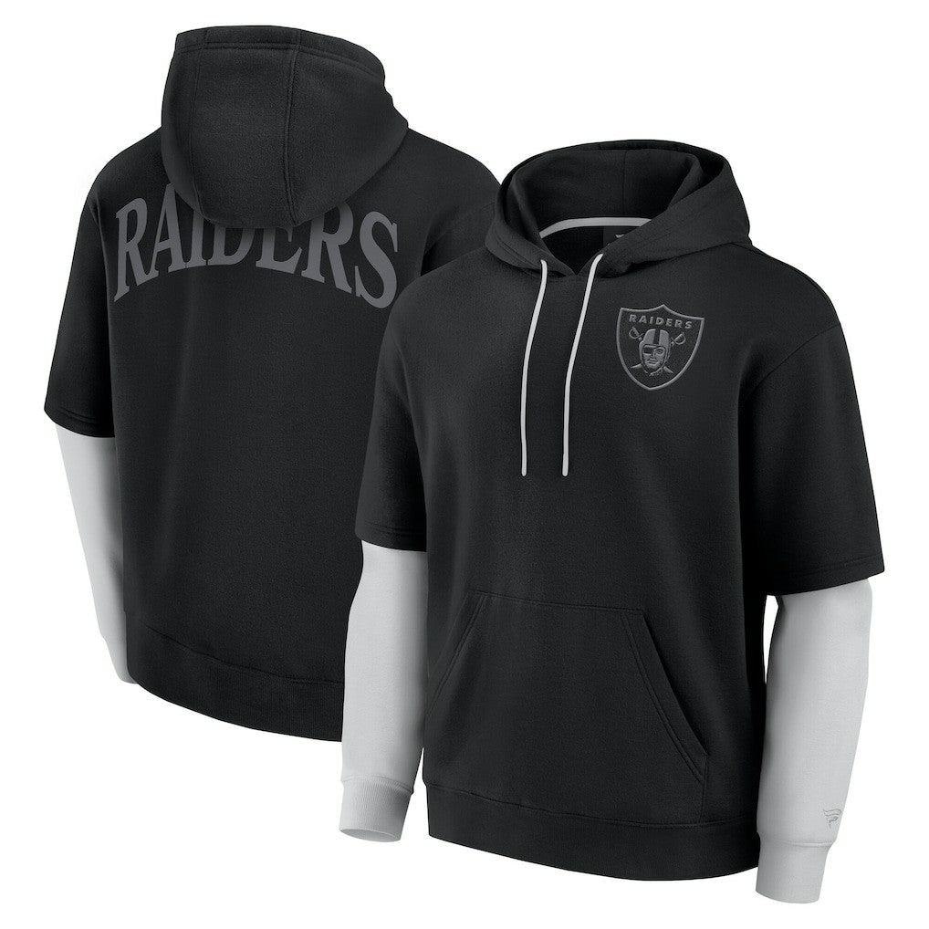 Las Vegas Raiders Unisex Sleek Elements Pullover Hoodie - Black for sale