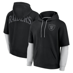 Las Vegas Raiders Unisex Sleek Elements Pullover Hoodie - Black for sale