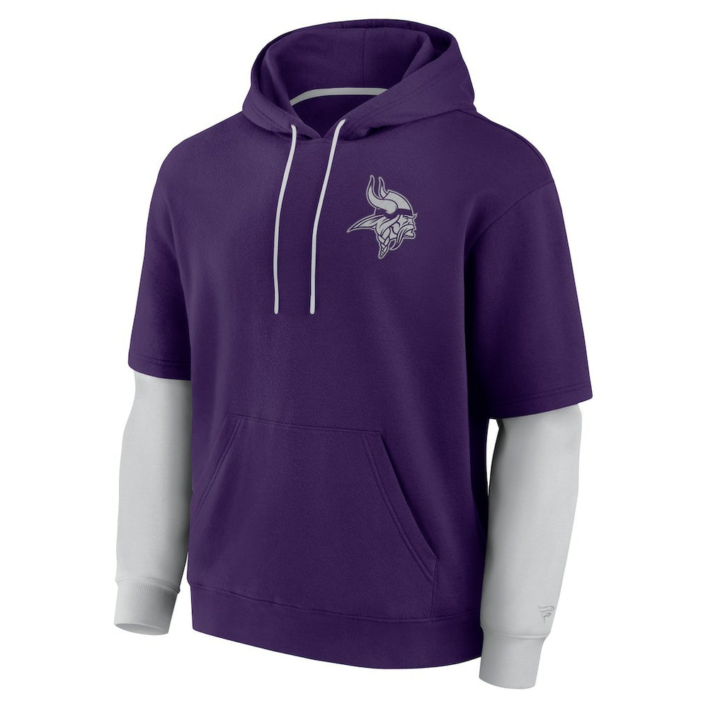 Minnesota Vikings Unisex Sleek Elements Pullover Hoodie - Purple discount