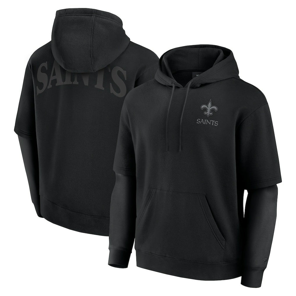 New Orleans Saints Unisex Sleek Elements Pullover Hoodie - Black online