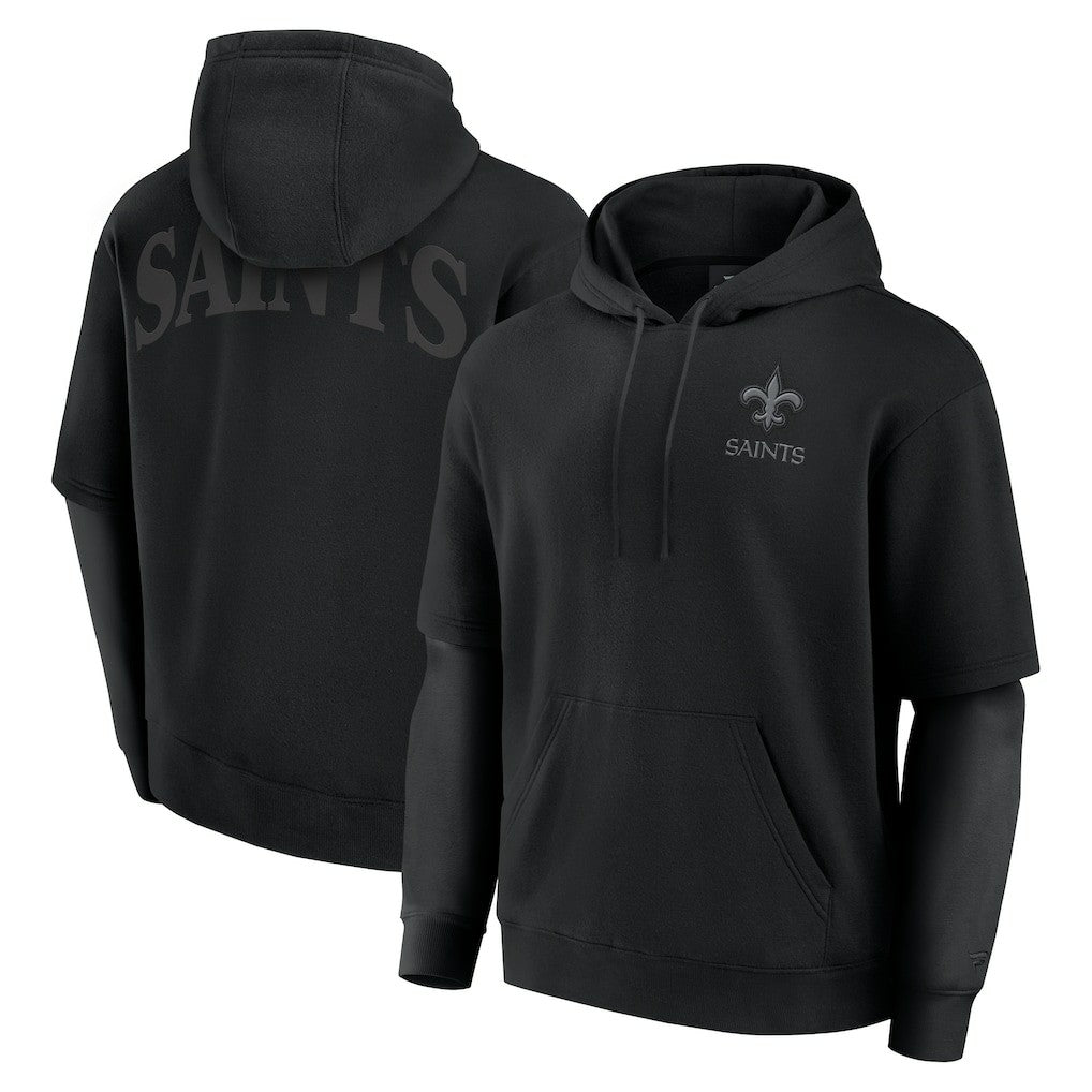 New Orleans Saints Unisex Sleek Elements Pullover Hoodie - Black online