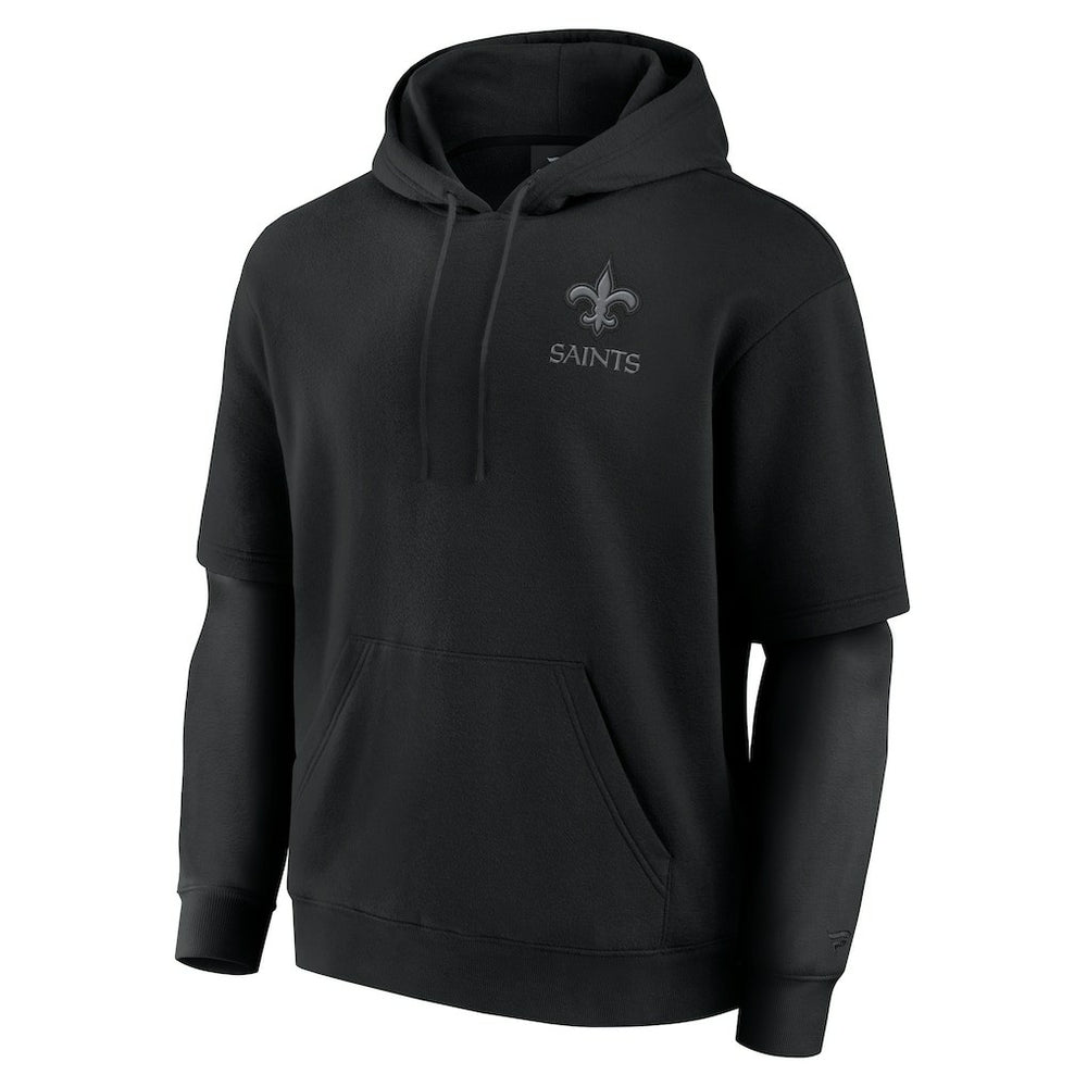 New Orleans Saints Unisex Sleek Elements Pullover Hoodie - Black online