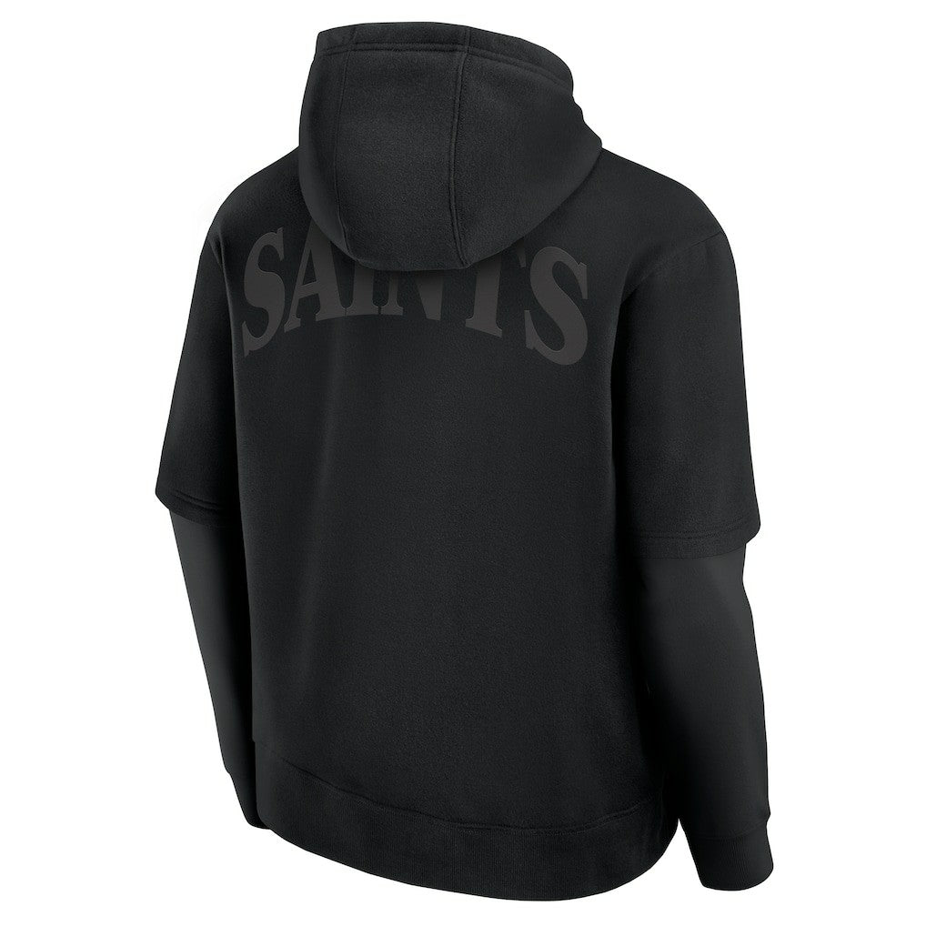 New Orleans Saints Unisex Sleek Elements Pullover Hoodie - Black online