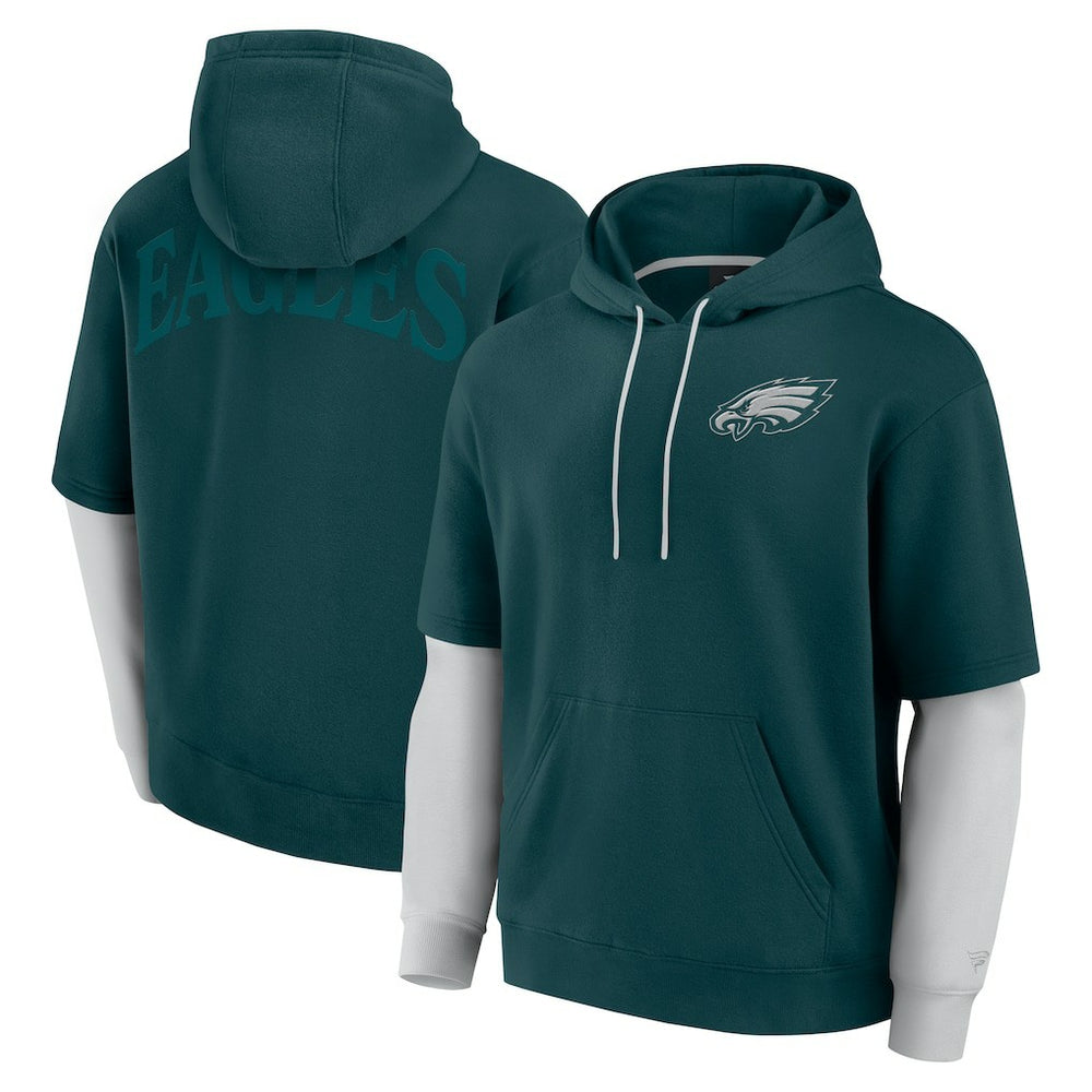 Philadelphia Eagles Unisex Sleek Elements Pullover Hoodie - Green on sale